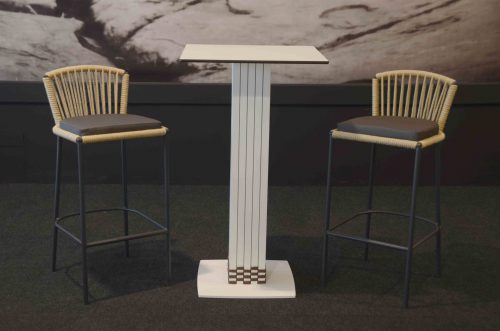 Taburete Habana interior encordado yute