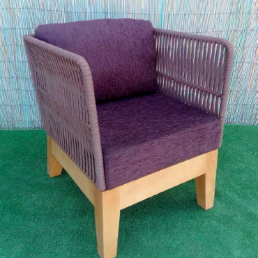 Butaca madera cuerda